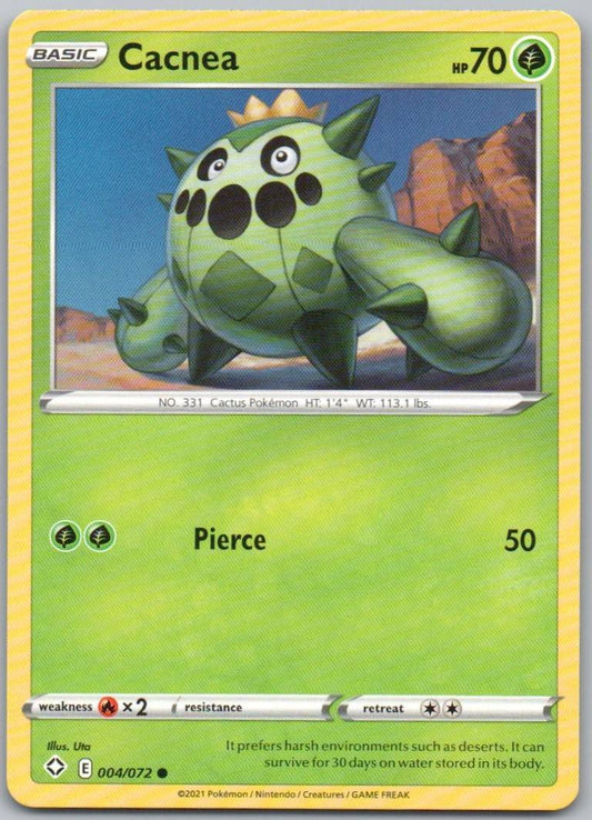 Cacnea 004 Normal Grass Card - Shining Fates