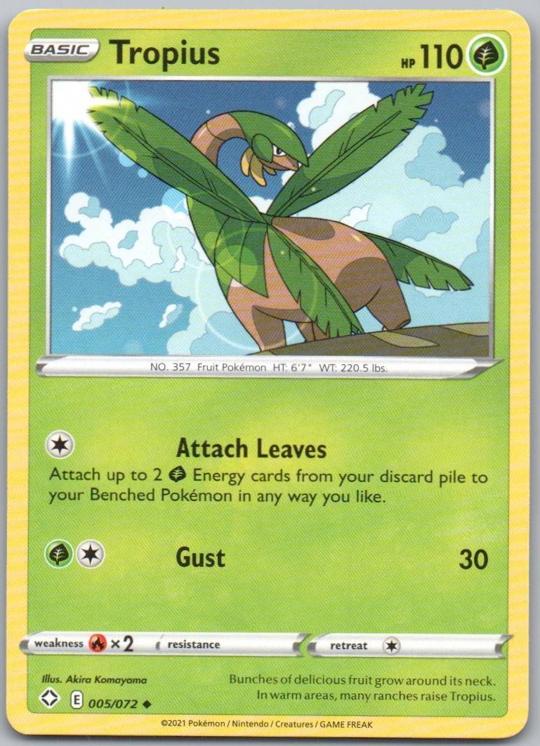 Tropius 005 Normal Grass Card - Shining Fates