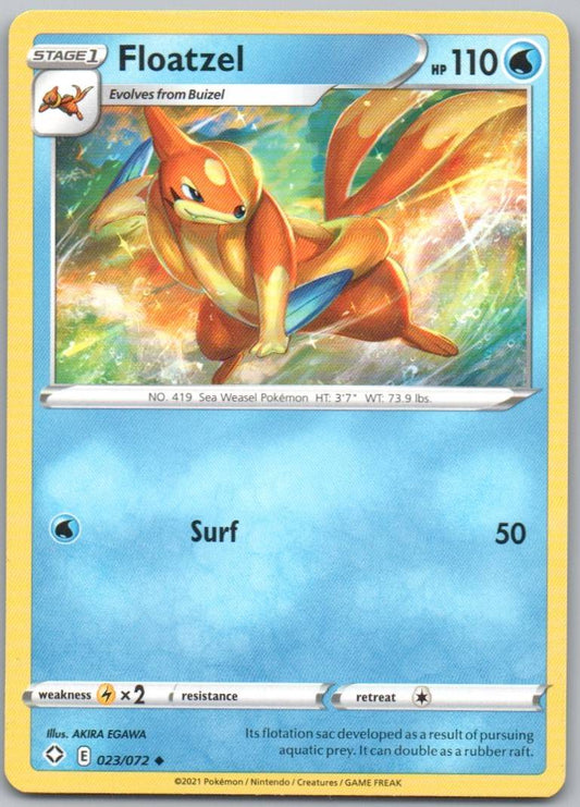 Floatzel 023 Normal Water Card - Shining Fates