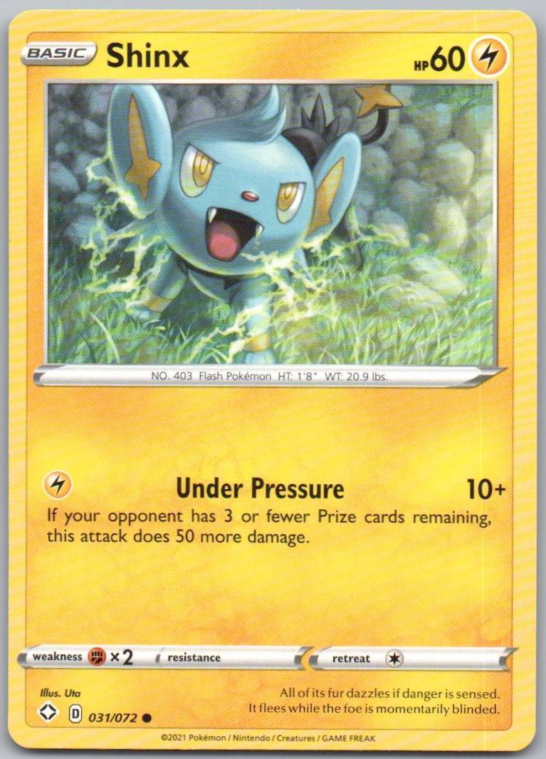 Shinx 031 Normal Lightning Card - Shining Fates
