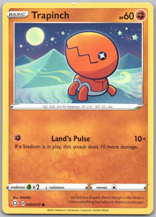 Trapinch 040 Normal Fighting Card - Shining Fates
