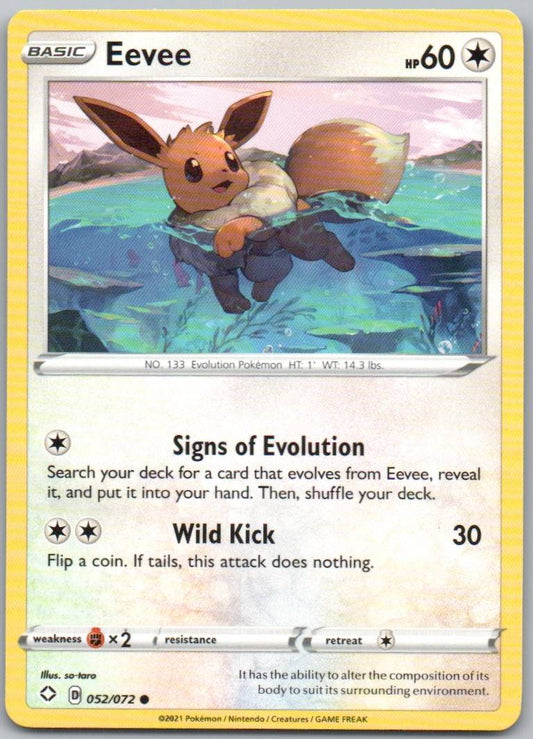 Eevee 052 Normal Colorless Card - Shining Fates