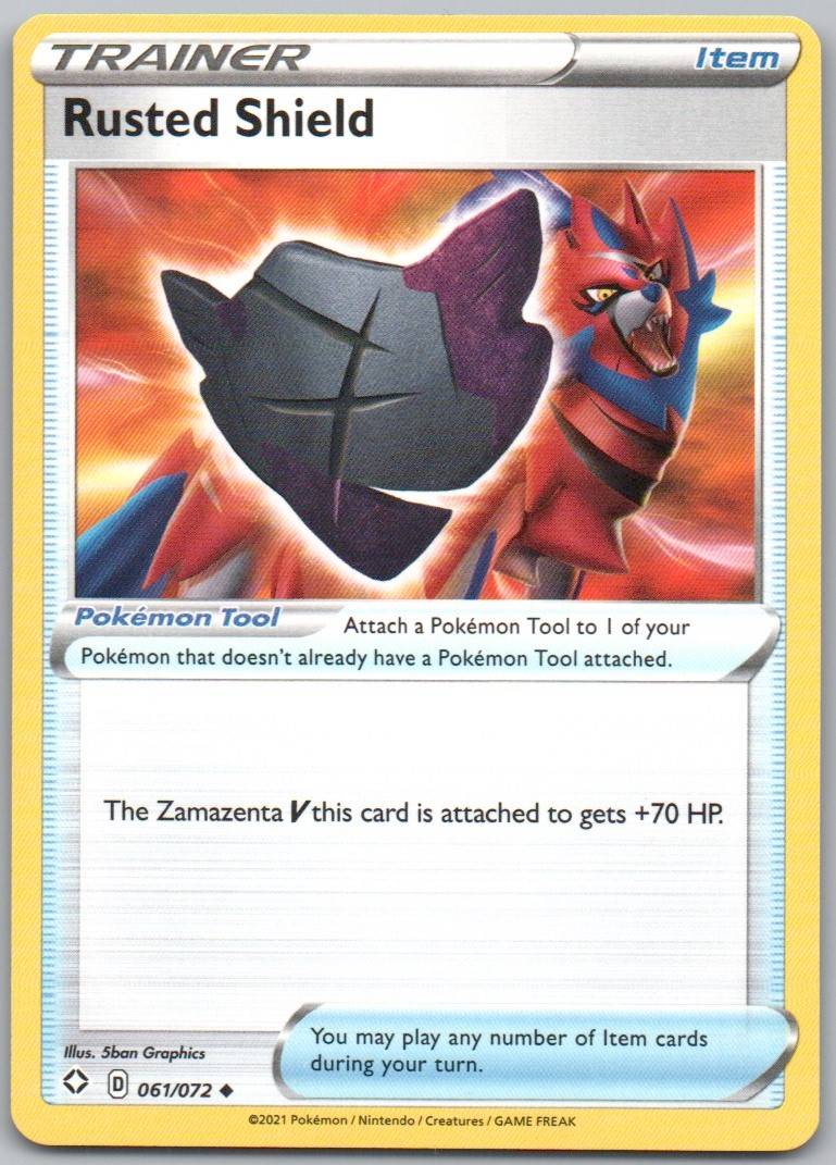 Rusted Shield 061 Normal Trainer Card - Shining Fates