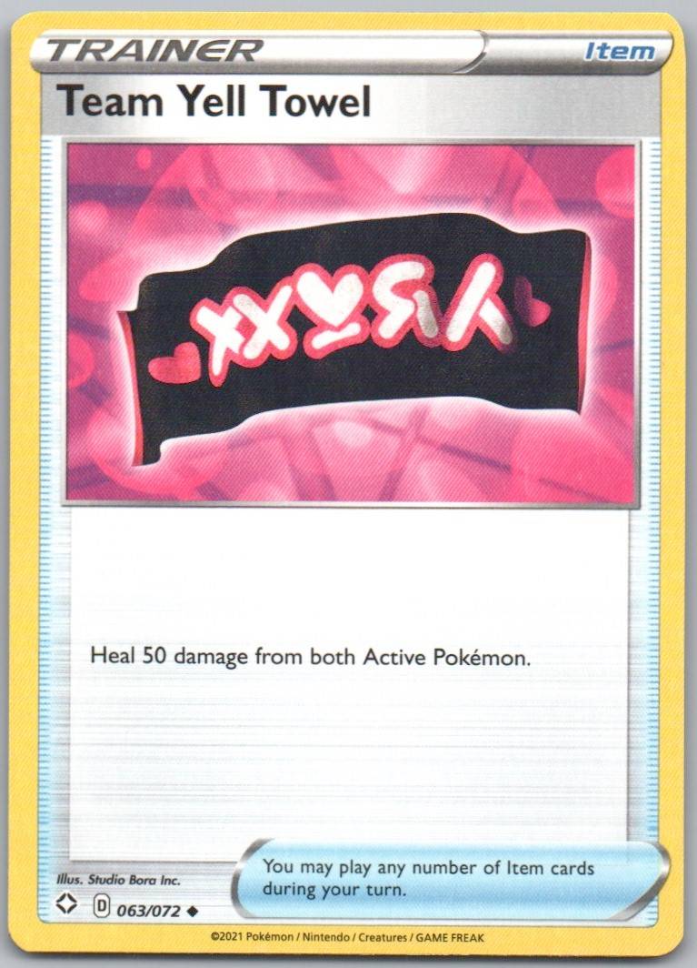 Team Yell Towel 063 Normal Trainer Card - Shining Fates