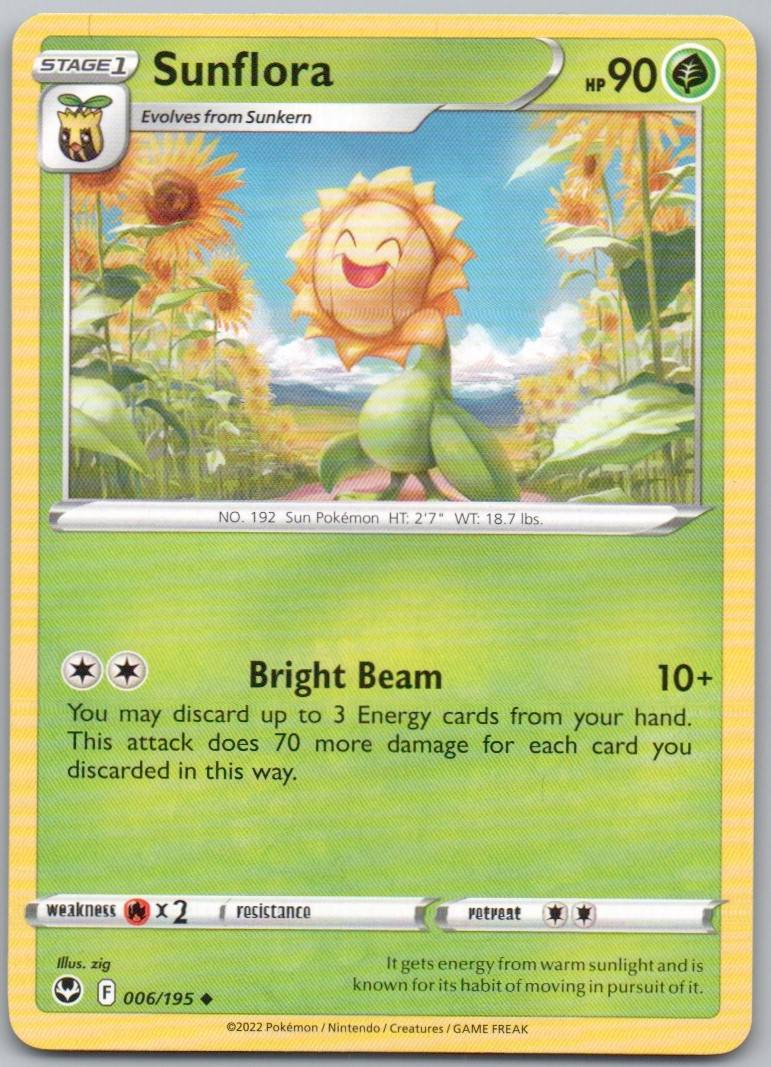 Sunflora 006 Normal Grass Card - Silver Tempest