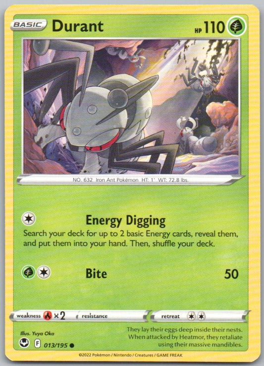 Durant 013 Normal Grass Card - Silver Tempest