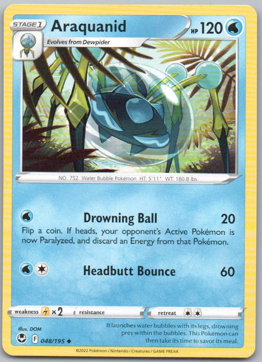 Araquanid 048 Normal Water Card - Silver Tempest