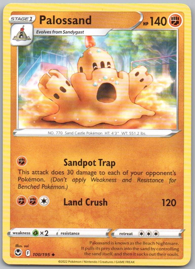 Palossand 100 Normal Fighting Card - Silver Tempest