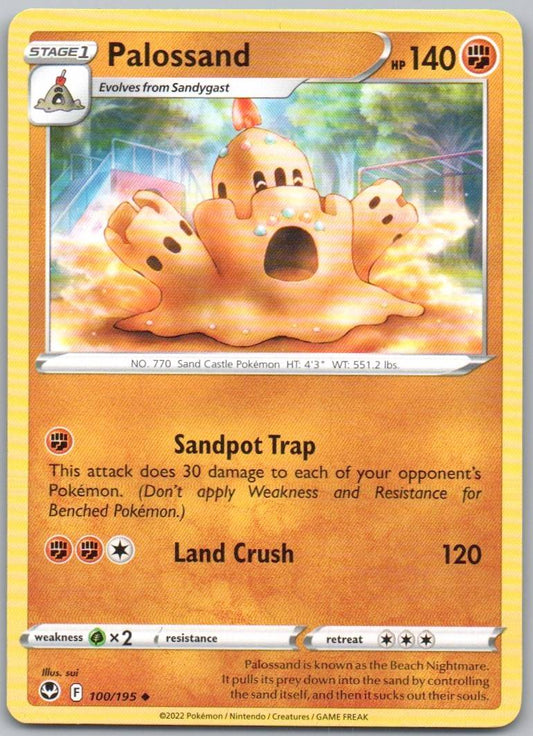 Palossand 100 Normal Fighting Card - Silver Tempest