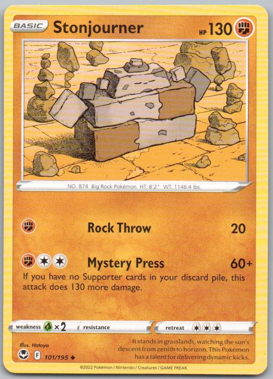 Stonjourner 101 Normal Fighting Card - Silver Tempest