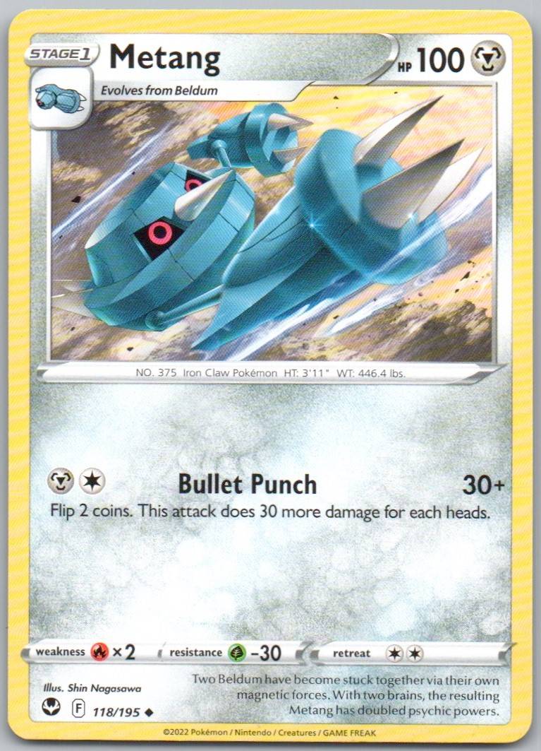 Metang 118 Normal Steel Card - Silver Tempest