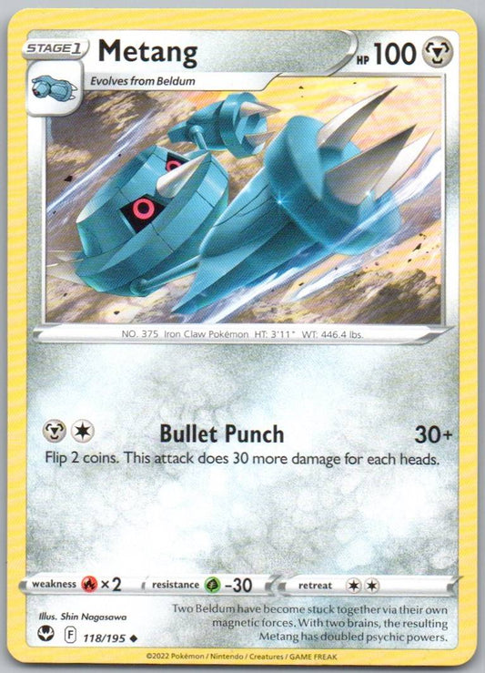 Metang 118 Normal Steel Card - Silver Tempest