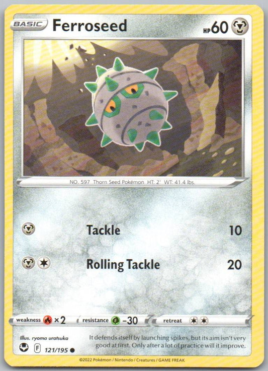 Ferroseed 121 Normal Steel Card - Silver Tempest