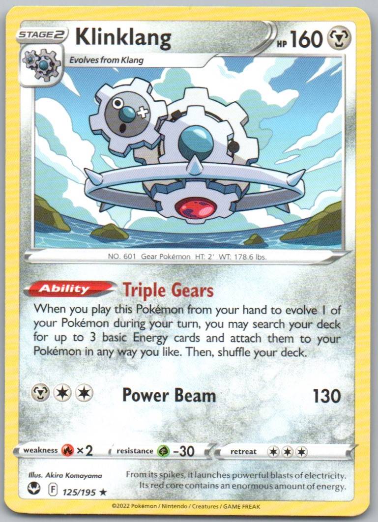 Klinklang 125 Normal Steel Card - Silver Tempest