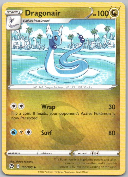 Dragonair 130 Normal Dragon Card - Silver Tempest