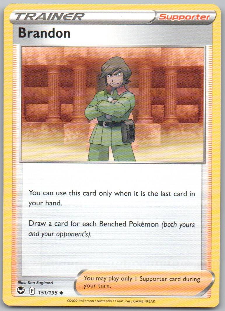 Brandon 151 Normal Trainer Card - Silver Tempest