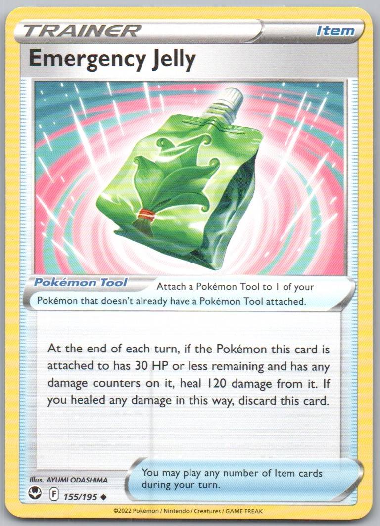 Emergency Jelly 155 Normal Trainer Card - Silver Tempest