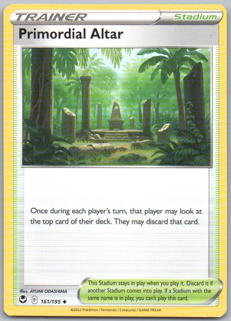 Primordial Altar 161 Normal Trainer Card - Silver Tempest