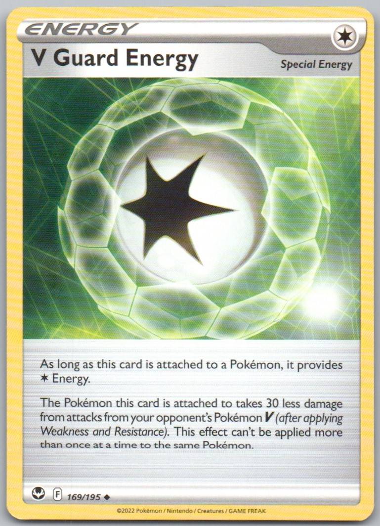V Guard Energy 169 Normal Trainer Card - Silver Tempest
