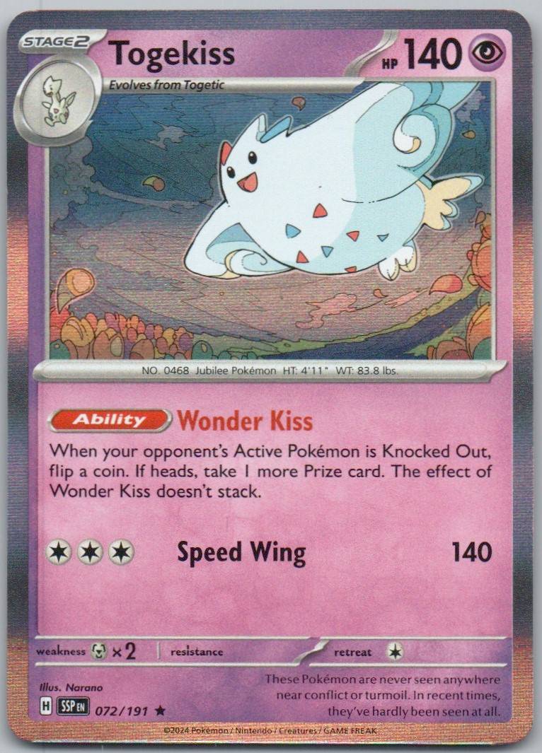 Azelf 080 Reverse Holo Psychic Card - Surging Sparks