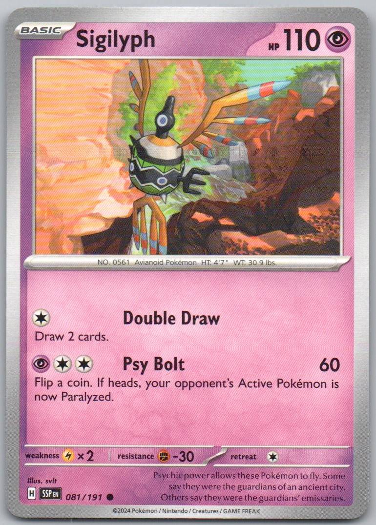 Sandygast 090 Reverse Holo Psychic Card - Surging Sparks