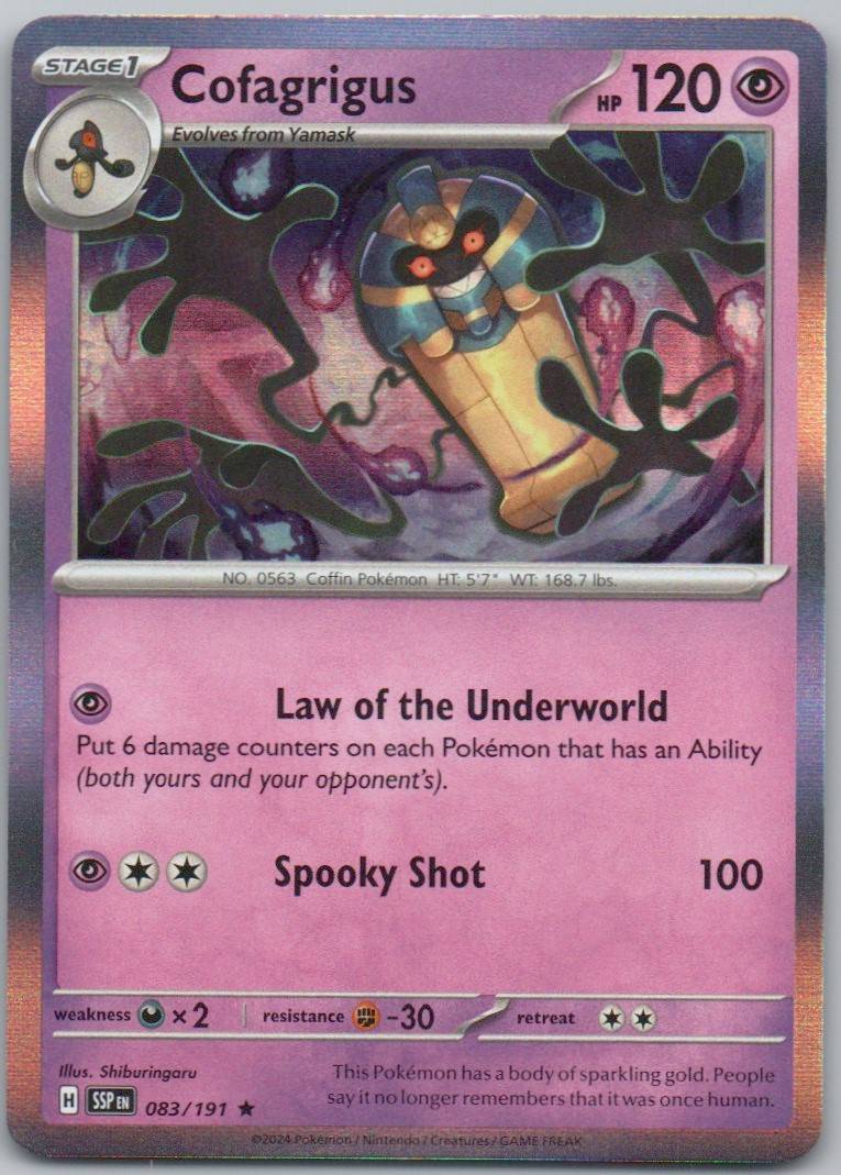 Indeedee 093 Reverse Holo Psychic Card - Surging Sparks