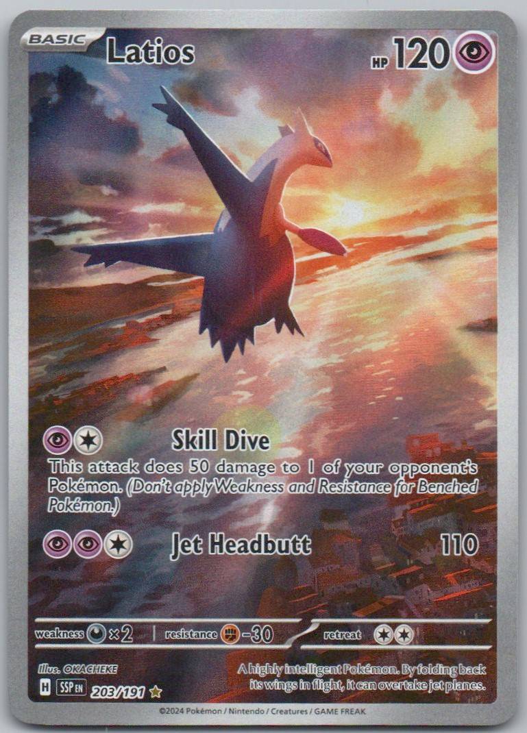 Latios 203 Holo Psychic Card - Surging Sparks
