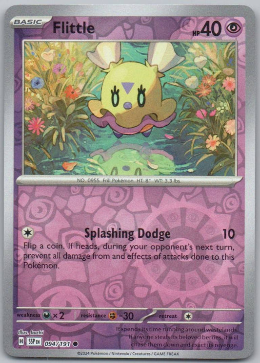 Flittle 094 Reverse Holo Psychic Card - Surging Sparks