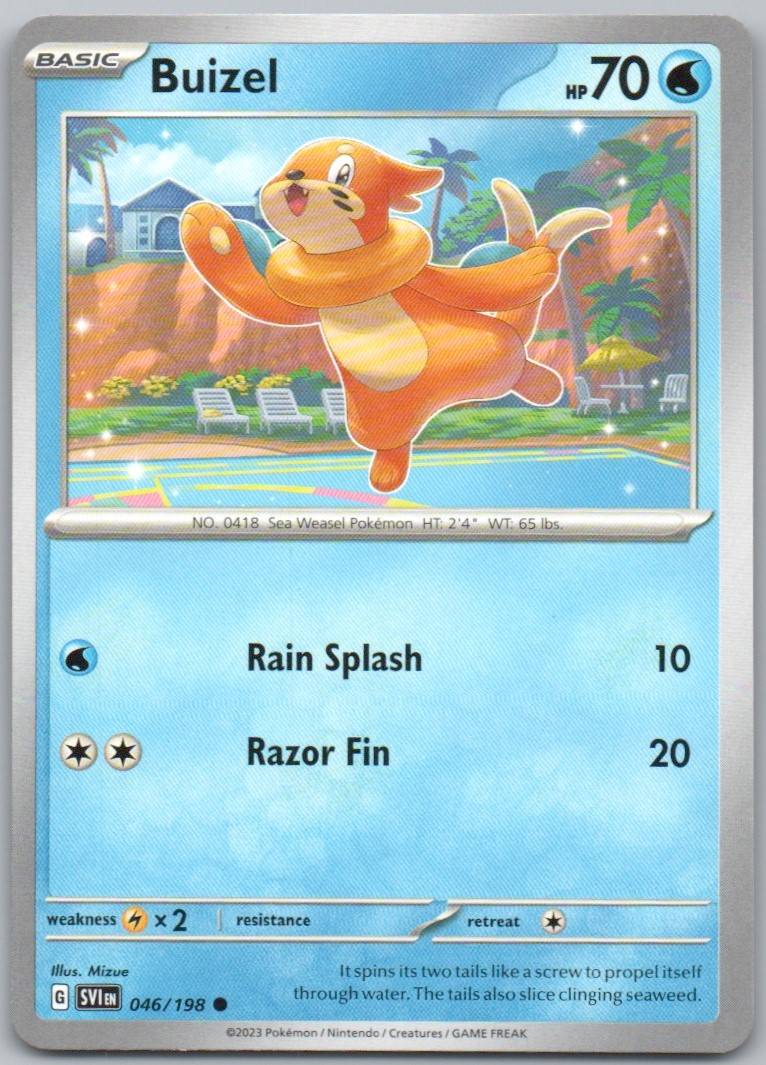 Buizel 046 Normal Water Card - Scarlet & Violet