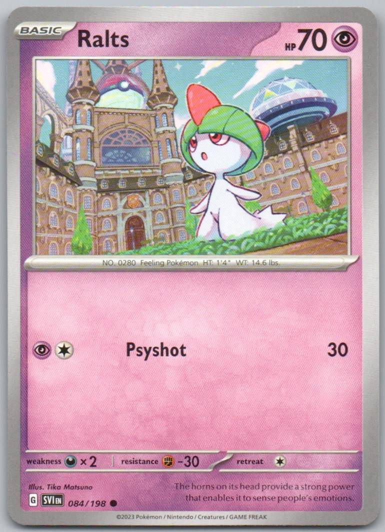 Ralts 084 Normal Psychic Card - Scarlet & Violet