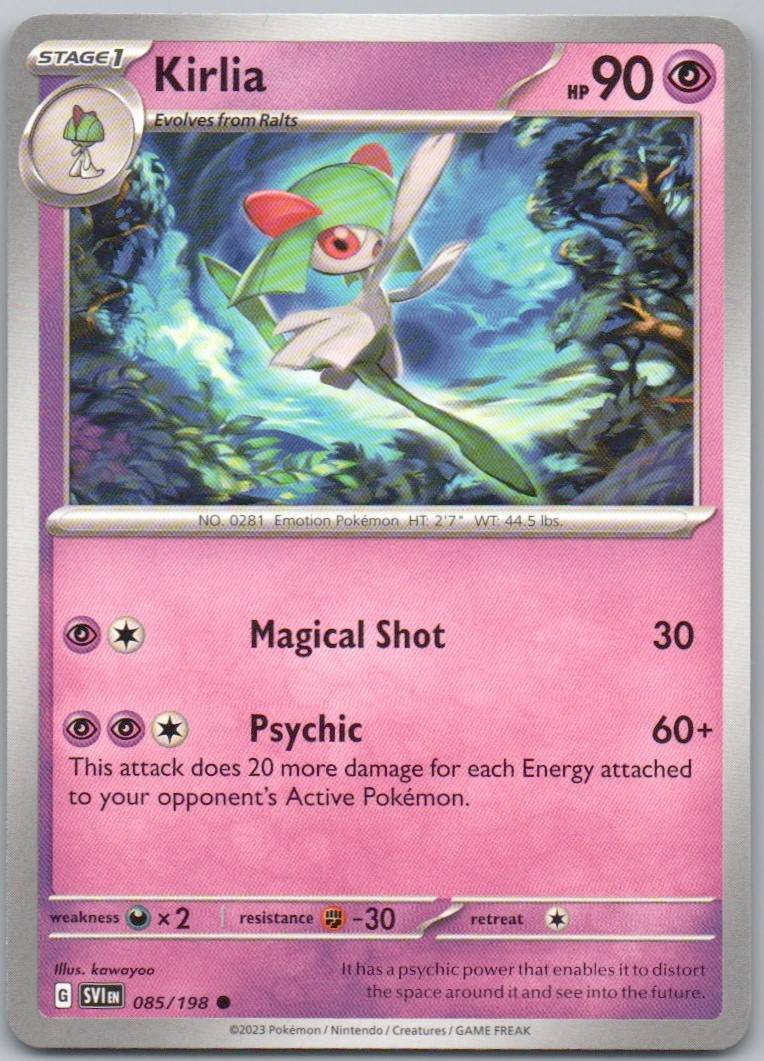 Kirlia 085 Normal Psychic Card - Scarlet & Violet