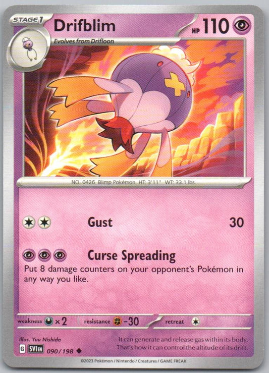 Drilblim 090 Normal Psychic Card - Scarlet & Violet