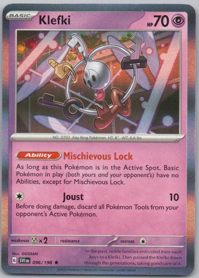 Klefki 096 Holo Psychic Card - Scarlet & Violet