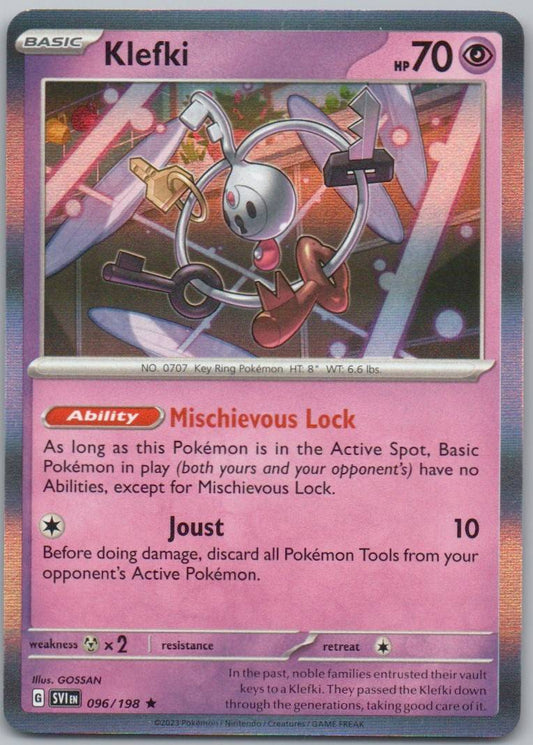 Klefki 096 Holo Psychic Card - Scarlet & Violet