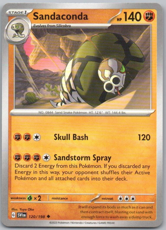 Sandaconda 120 Normal Fighting Card - Scarlet & Violet