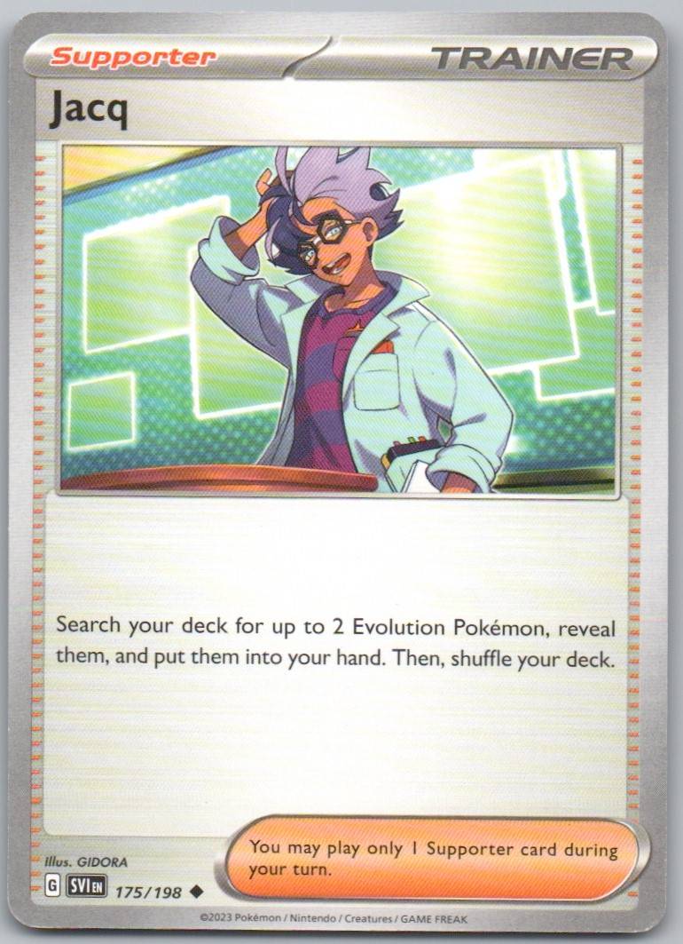 Jacq 175 Normal Trainer Card - Scarlet & Violet