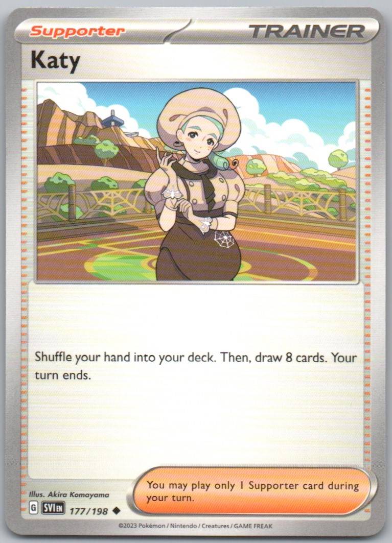 Katy 177 Normal Trainer Card - Scarlet & Violet