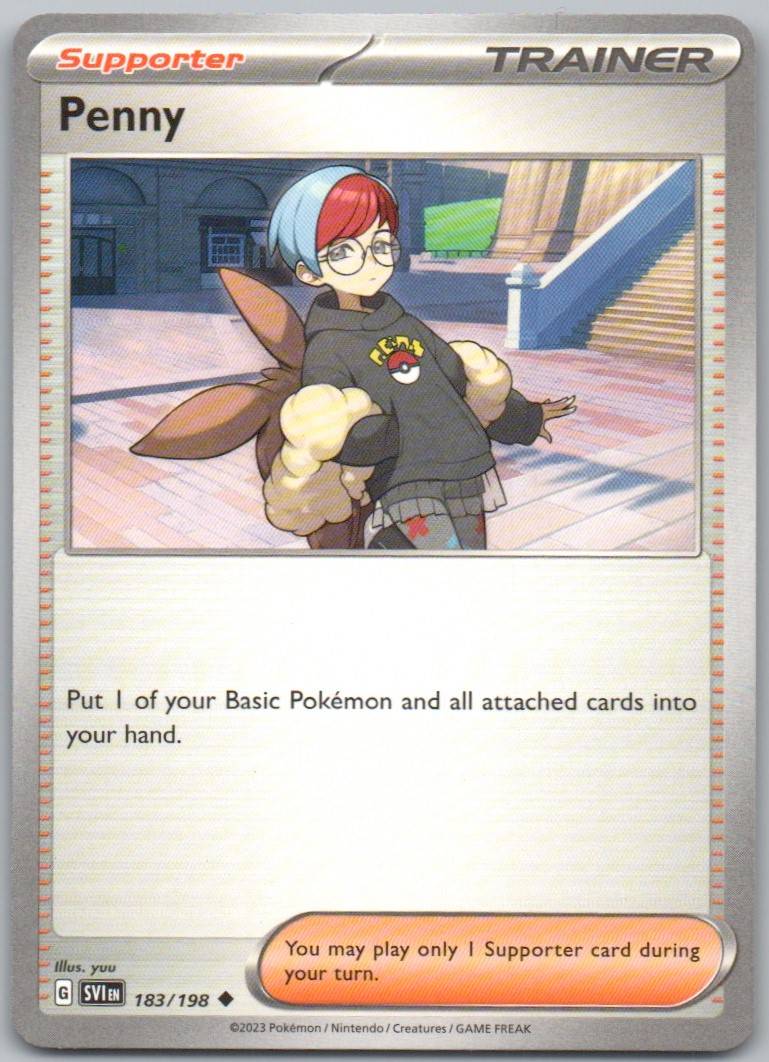 Penny 183 Normal Trainer Card - Scarlet & Violet