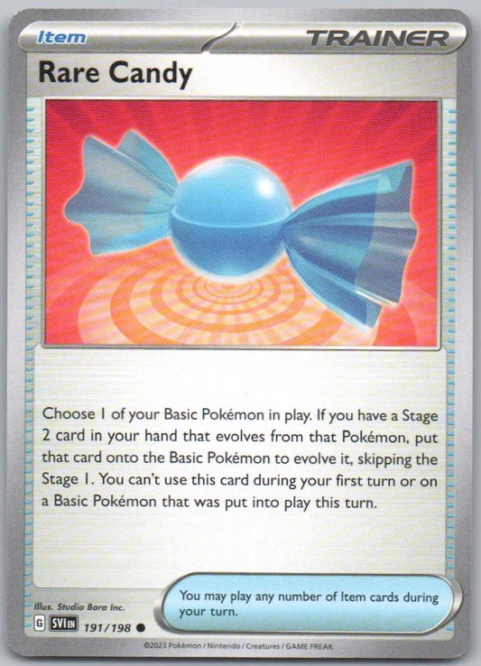 Rare Candy 191 Normal Trainer Card - Scarlet & Violet
