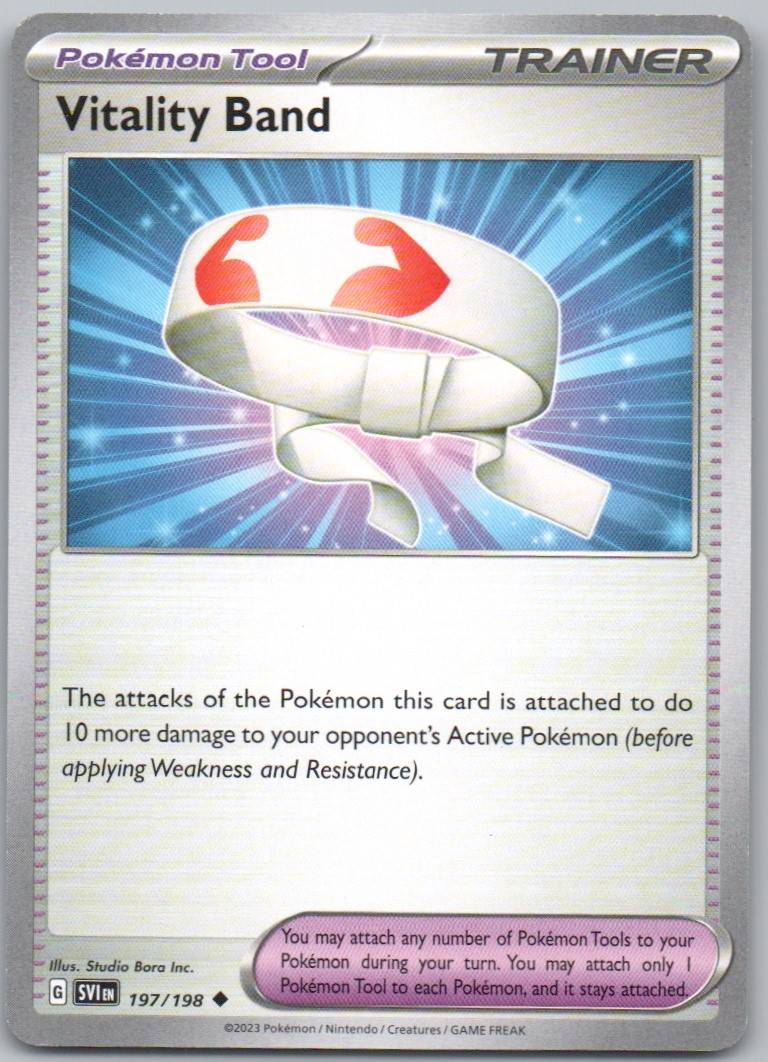 Vitality Band 197 Normal Trainer Card - Scarlet & Violet
