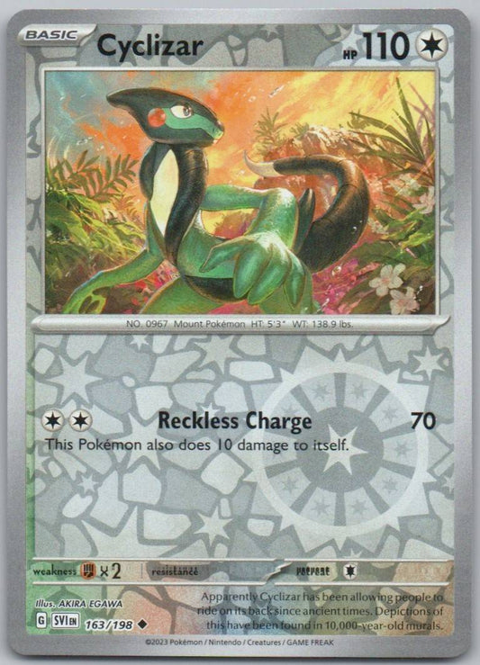 Cyclizar 163 Reverse Holo Colorless Card - Scarlet & Violet