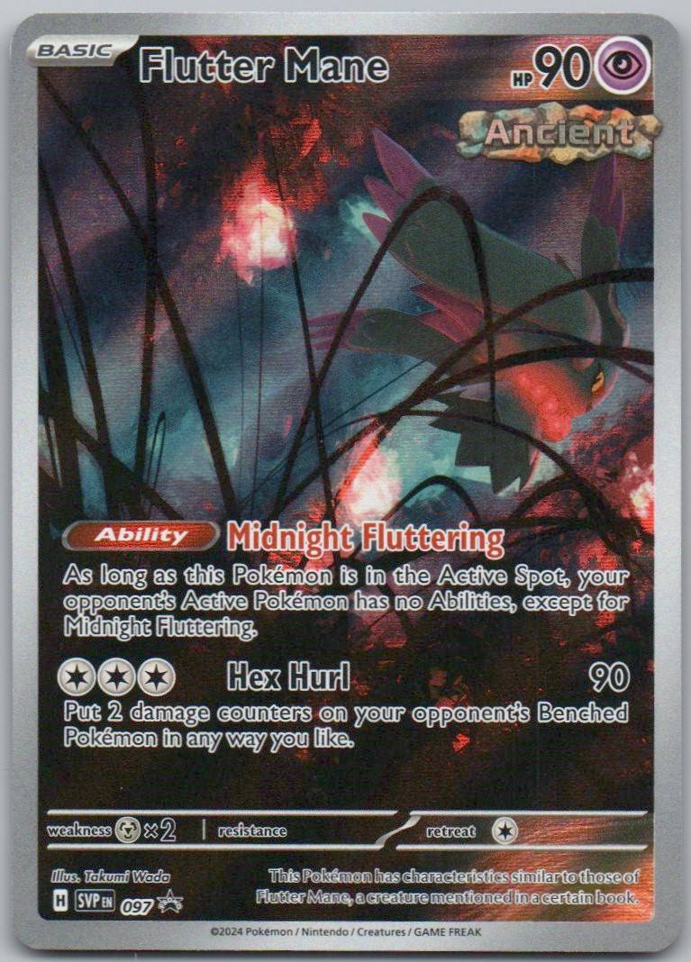 Flutter Mane 097 Holo Psychic Card - Scarlet & Violet Promo