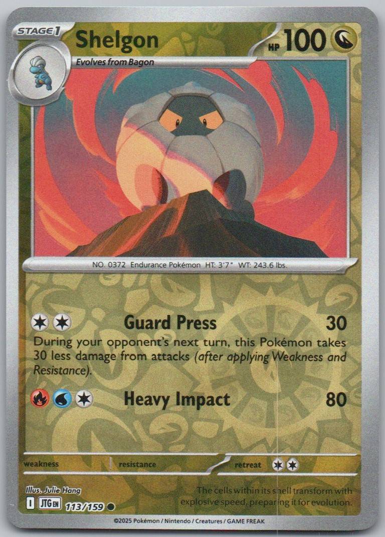 113 - Shelgon - Reverse Holo