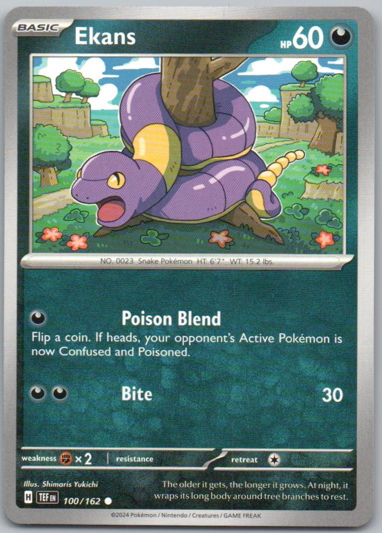 Ekans 100 Normal Darkness Card - Temporal Forces