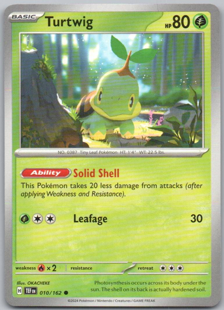 Turtwig 010 Normal Grass Card - Temporal Forces