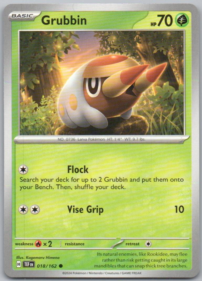 Grubbin 018 Normal Grass Card - Temporal Forces