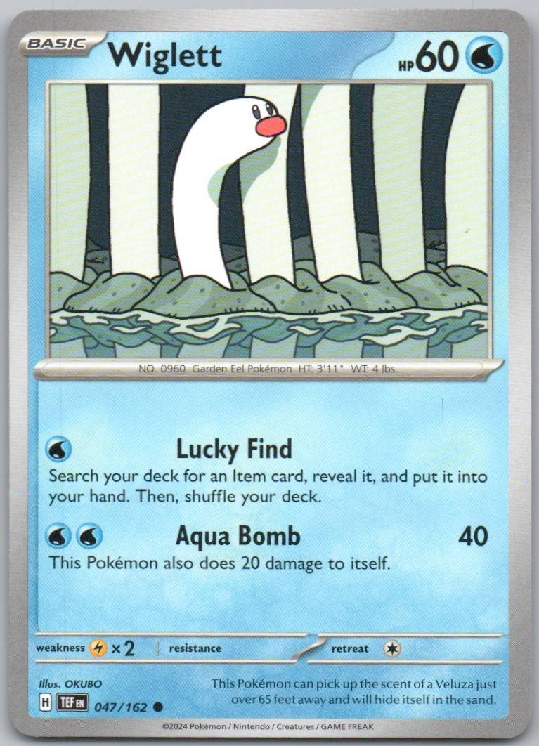 Wiglett 047 Normal Water Card - Temporal Forces