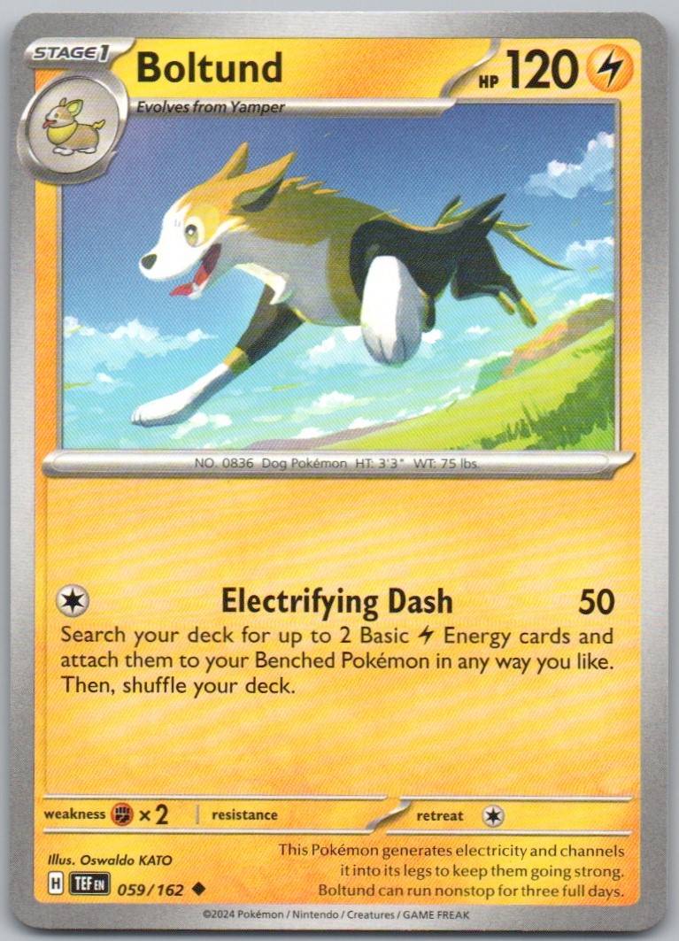Boltund 059 Normal Lightning Card - Temporal Forces