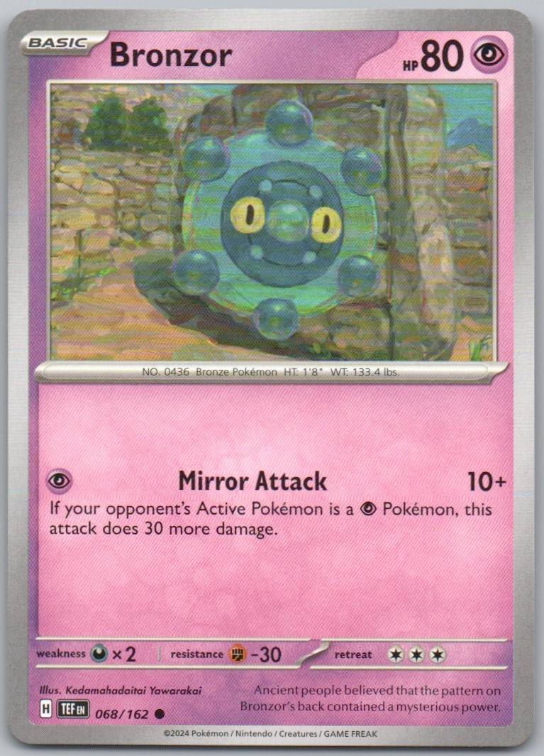 Bronzor 068 Normal Psychic Card - Temporal Forces