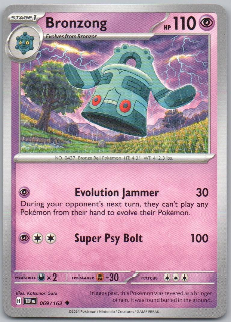 Bronzong 069 Normal Psychic Card - Temporal Forces